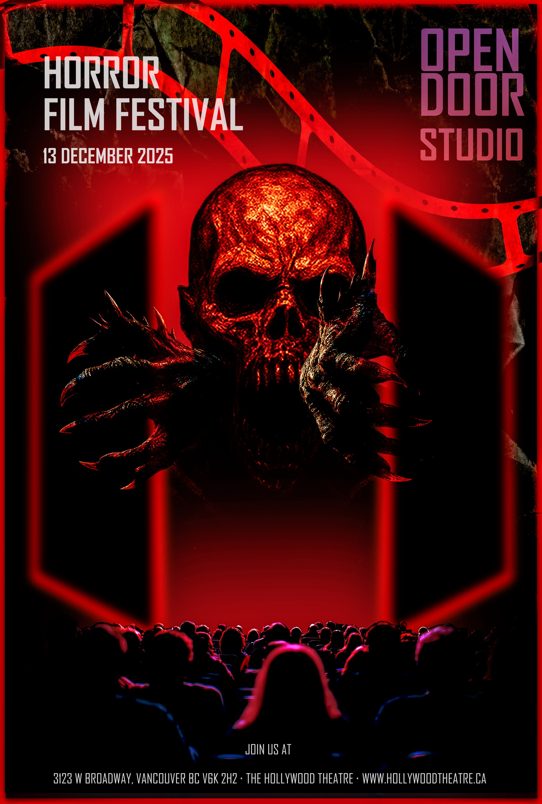 Open Door Studio horror film festival poster